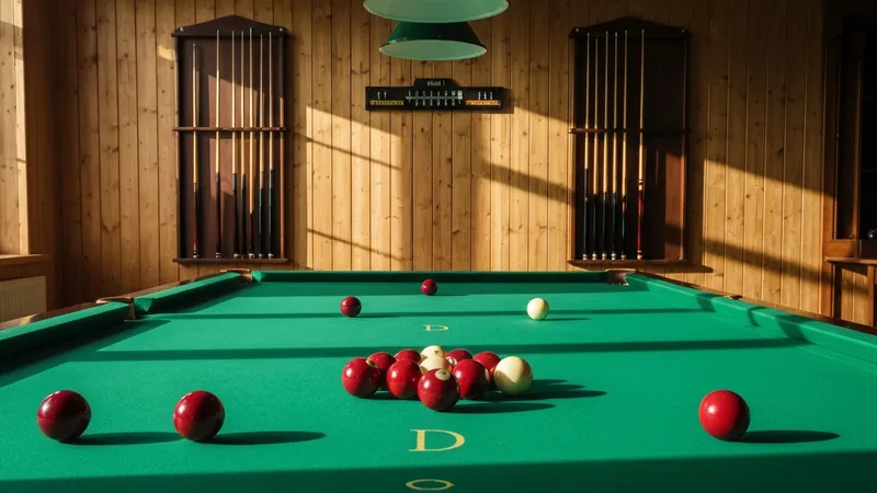 Le billard anglais : distinctions et équipements