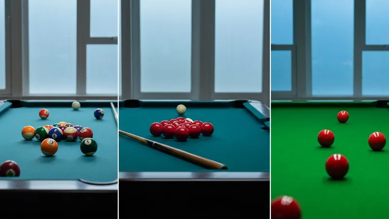 Les différents types de billard